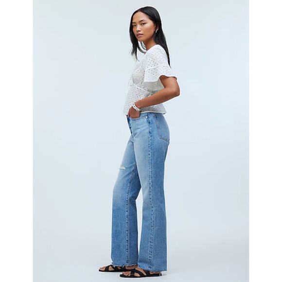 Madewell The 90s Straight Jean Revoir Wash Blue Relaxed High Rise US 28 NWT. - Picture 3 of 16